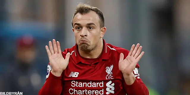 Shaqiri spelar inte mot Röda Stjärnan