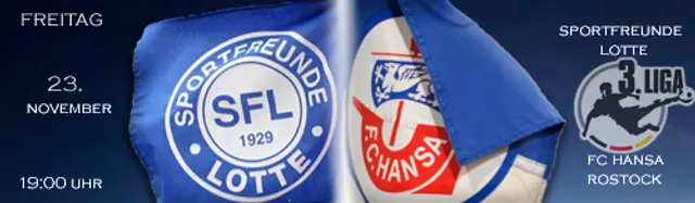 Inför Sportfreunde Lotte - FC Hansa Rostock