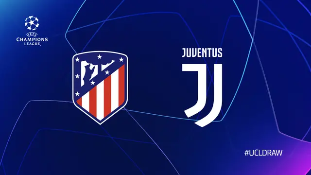 Atlético Madrid ställs mot Juventus i Champions Leagues åttondelsfinal