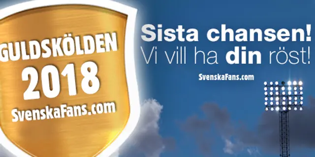 Guldskölden 2018 – sista chansen att nominera dina favoriter