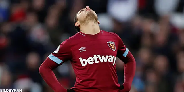 Ett tu två så föll sviten i stå - West Ham – Watford 0-2. 