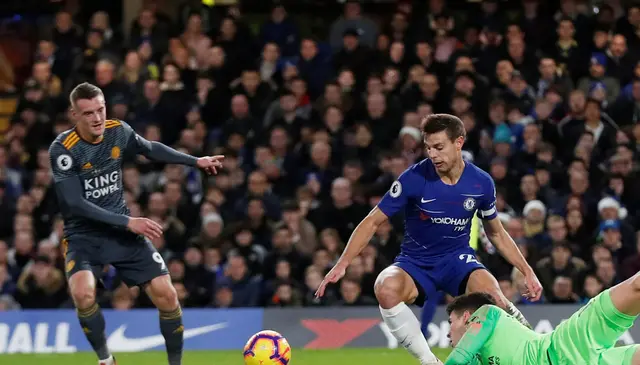 Leicester skrällde på Stamford Bridge