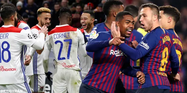 Inför Champions League, åttondelsfinal 2:2: Barcelona – Lyon