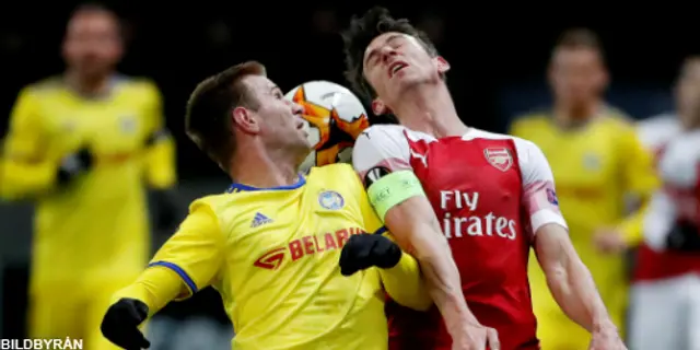 Matchrapport: BATE Borisov - Arsenal