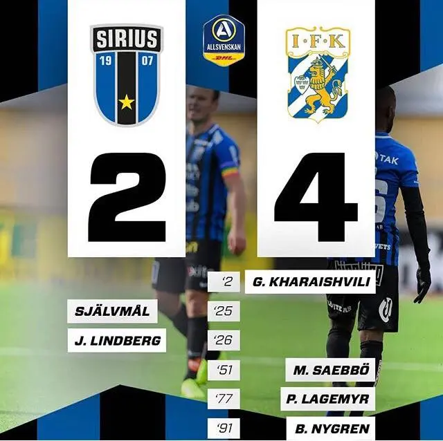 Sirius - Göteborg, 2-4: Då var det dags igen