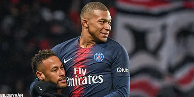 Mbappé mest värdefull – fritt fall för Neymar