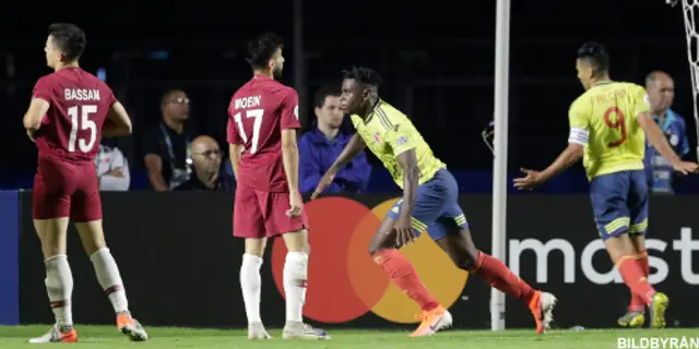 Zapata frälste Colombia mot Qatar