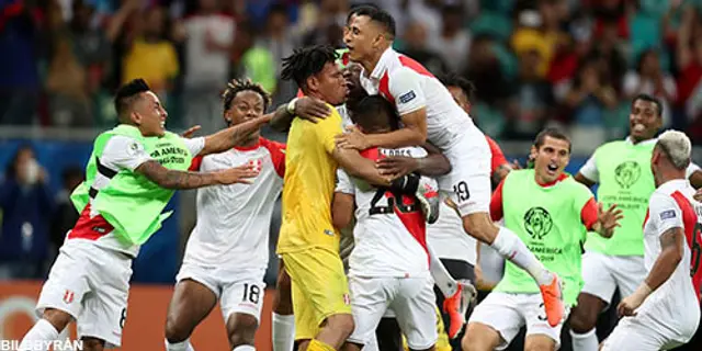 Peru skrällde och slog ut Uruguay