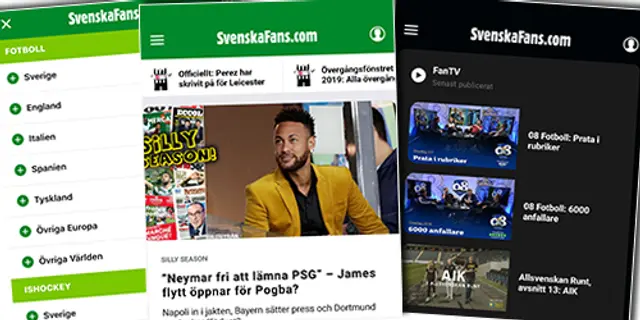 Om Svenska Fans-appen