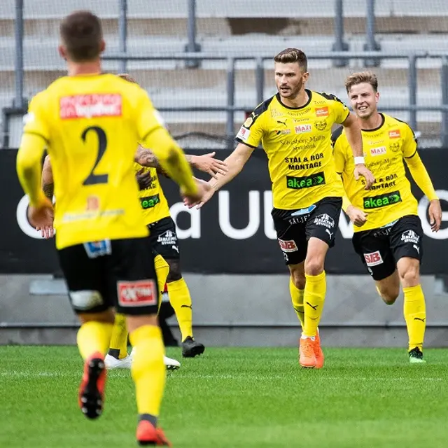 Två drömmål förde upp Mjällby AIF i serieledning!