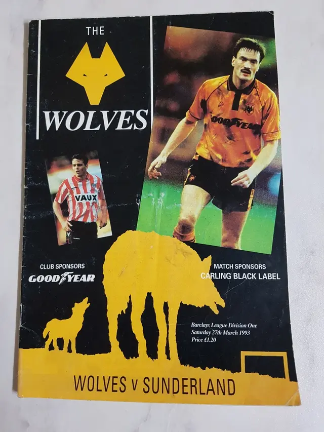 Wolves – Sunderland 2-1 den 27 mars 1993