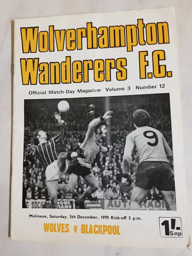 Wolves – Blackpool 1-0 den 5 december 1970