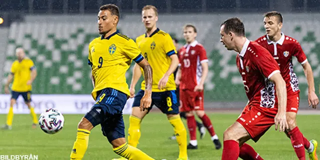 Sverige - Moldavien 1-0: Jordan segerskytt