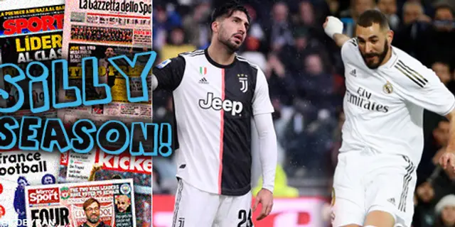 Sillysvepet: Juve släpper Emre Can  – Benzema förlänger med Real Madrid