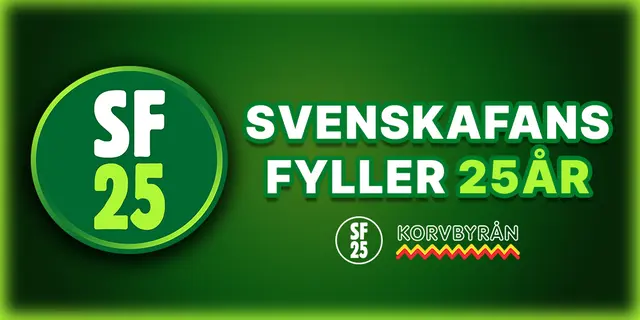 Fira SvenskaFans 25-årsjubileum med oss!