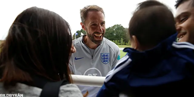 Gareth Southgate med ett brev till fansen