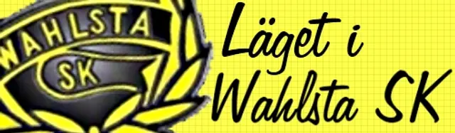 Läget i Wahlsta SK: förlust i första matchen
