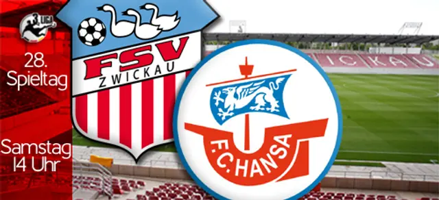 3. Liga tillbaka: FSV Zwickau - FC Hansa Rostock