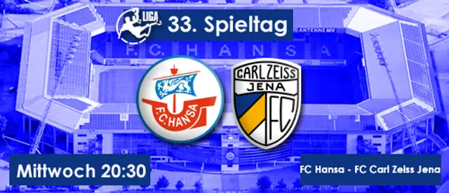 FC Hansa tar emot FC Carl Zeiss Jena