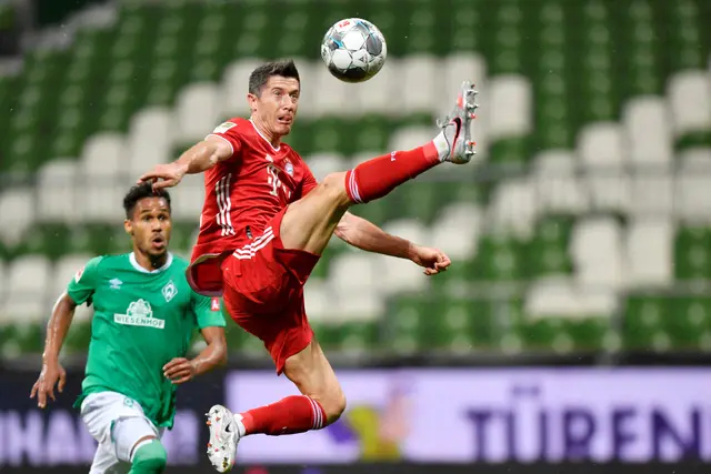 Bayern München säkrade sin åttonde raka ligatitel - vinner med 0-1 borta mot Werder Bremen. MATCHREFERAT + SPELARBETYG