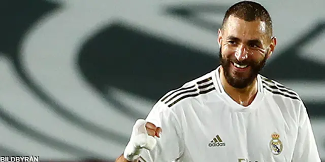 Benzema klättrar i målligan