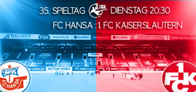 Hansa vill till 2. Liga - Kaiserslautern ser ljuset i tunneln