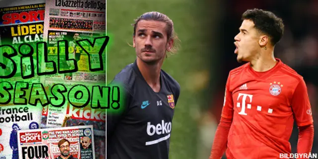 Sillysvepet: PL-trio ute efter Griezmann – Coutinho ser ut att stanna