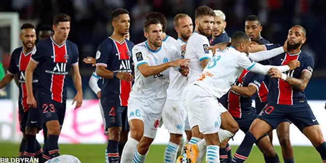 Fem röda kort när Marseille slog PSG – se höjdpunkterna här