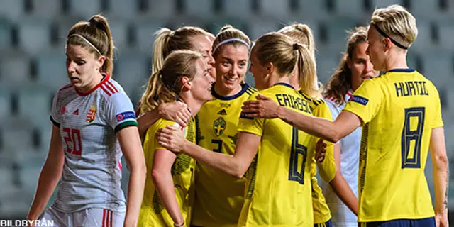 Sverige - Ungern 8-0: Proppen ur banar väg för gruppseger