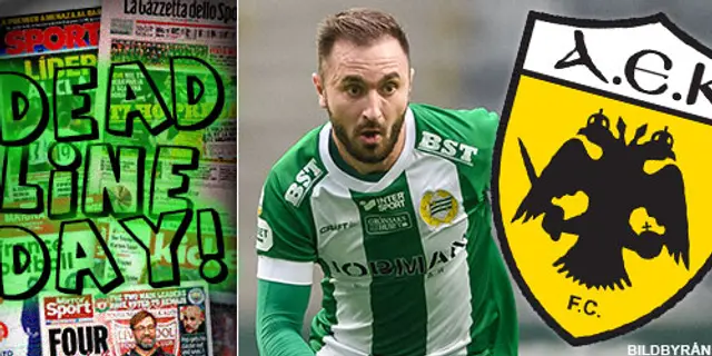 Deadline day: Tankovic lämnar Hammarby