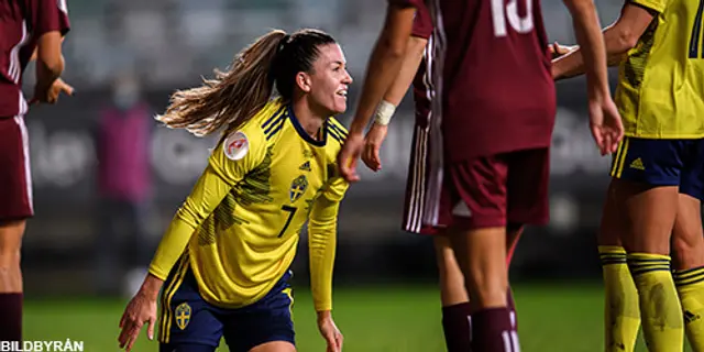 Spelarbetyg Sverige - Lettland 7-0: ”Hon visade vilken stark huvudspelare hon är”