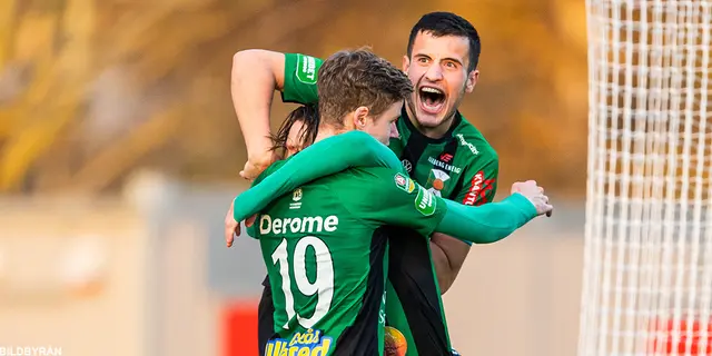 Den officiella matchen Varberg-Falkenberg slutar 1-1 medan tredje halvlek fortsätter... 