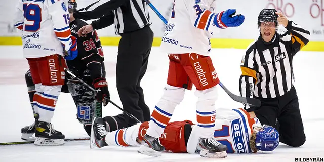 Sportchefen efter den otäcka smällen: ”Vi ska vara lyckliga om han klarar av att spela ishockey”