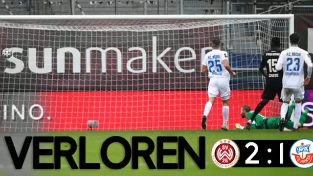 Ineffektivt Hansa förlorade mot Wehen Wiesbaden