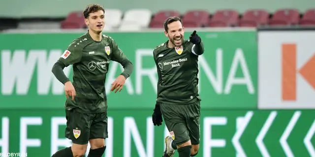 VfB spelade ut Augsburg och vann med 4-1