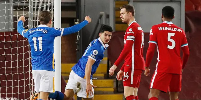 Brighton skrällde mot Liverpool – se höjdpunkterna här!