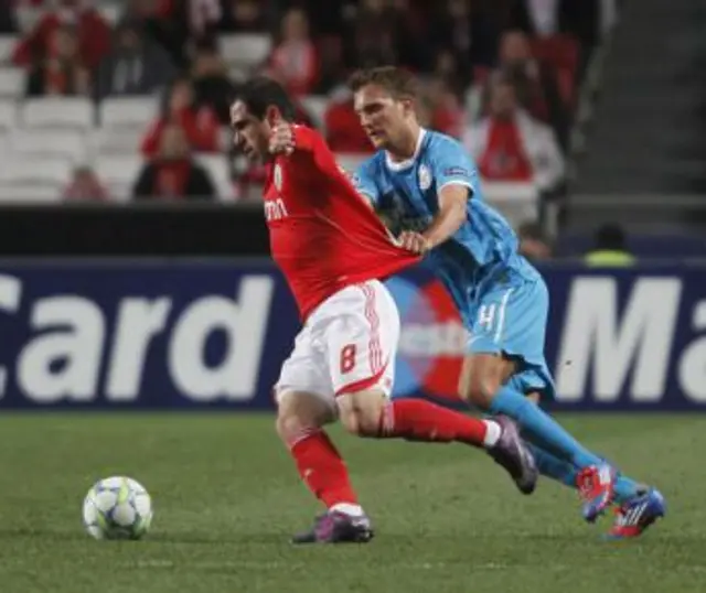 Benfica 2 - 0 Zenit. Aldrig riktigt nära