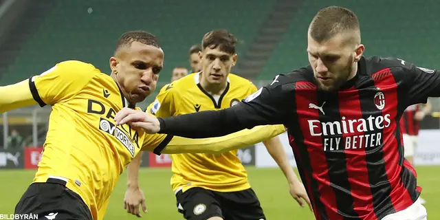 Milan - Udinese 1-1: Formsvackan fortsätter