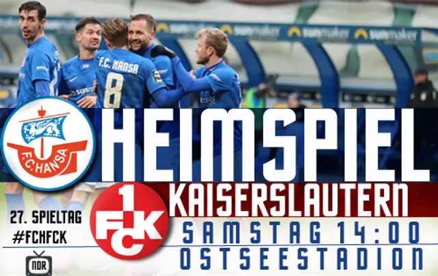 Två fina klubbar: Hansa möter 1. FC Kaiserslautern