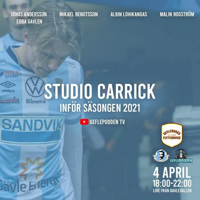 Geflepodden TV:  Studio Carrick inför premiären av Norrettan