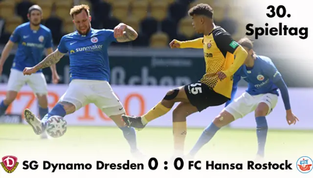 Hansa med oavgjort borta mot Dynamo Dresden