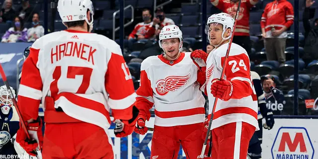 Detroit Red Wings vände och vann - se målen från nattens NHL