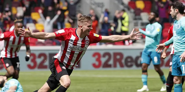 Brentford till Wembley efter rysare.