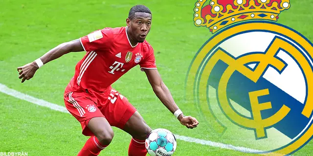 Alaba presenteras som Madridspelare imorgon(onsdag)