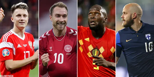 EM 2020: Värdefullaste spelarna i Grupp B