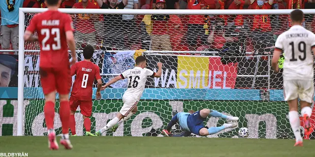 Danmark-Belgien 1-2: Belgien till åttondelsfinal!