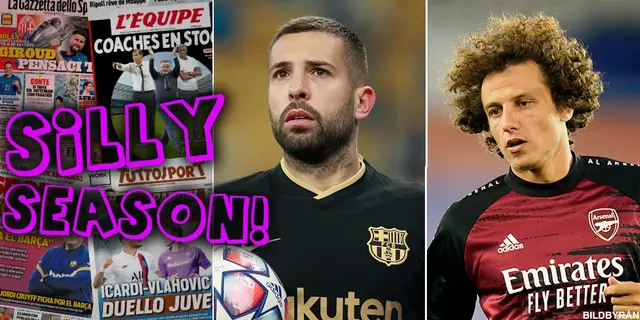 Sillysvepet: Inter budar på Jordi Alba – David Luiz återvänder till PSG?