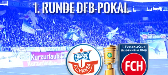 Hansa mot ligakollega i DFB-Pokal