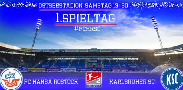 Äntligen 2. Liga! FC Hansa tar emot Karlsruhe