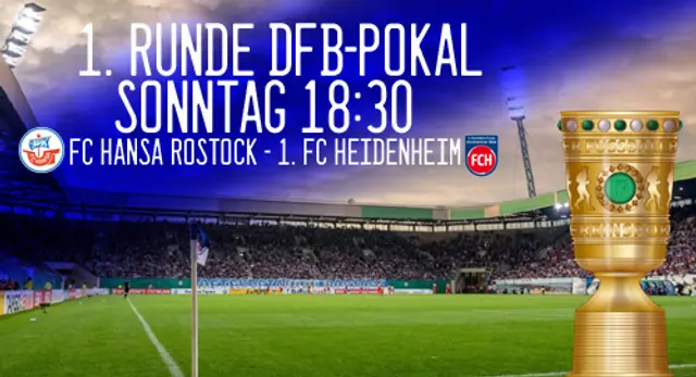 DFB-Pokal: Hansa hemma mot Heidenheim